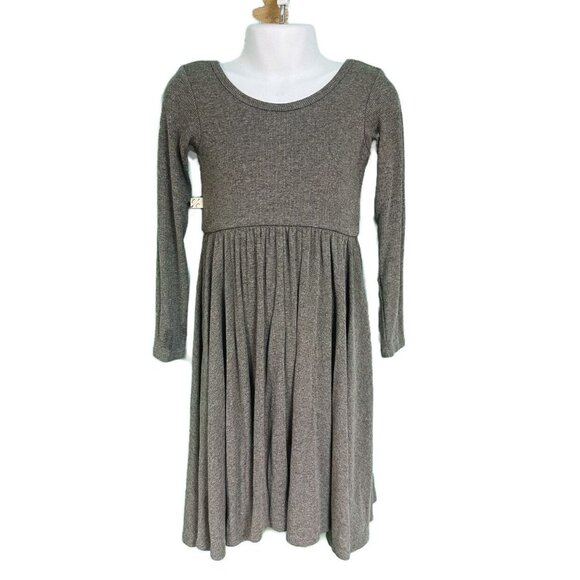 Childhoods Clothing Gray Long Sleeve Swing Dress Size 6/7 - Picture 1 of 9